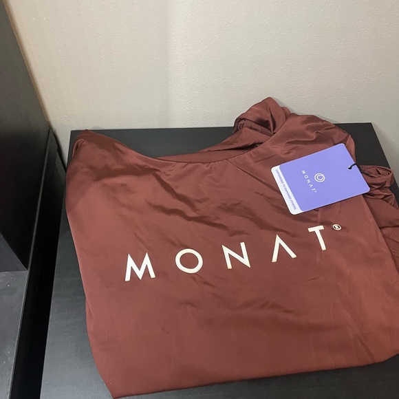 MONAT 3/4 sleeve bodysuit cocoa brown small - Picture 4 of 4